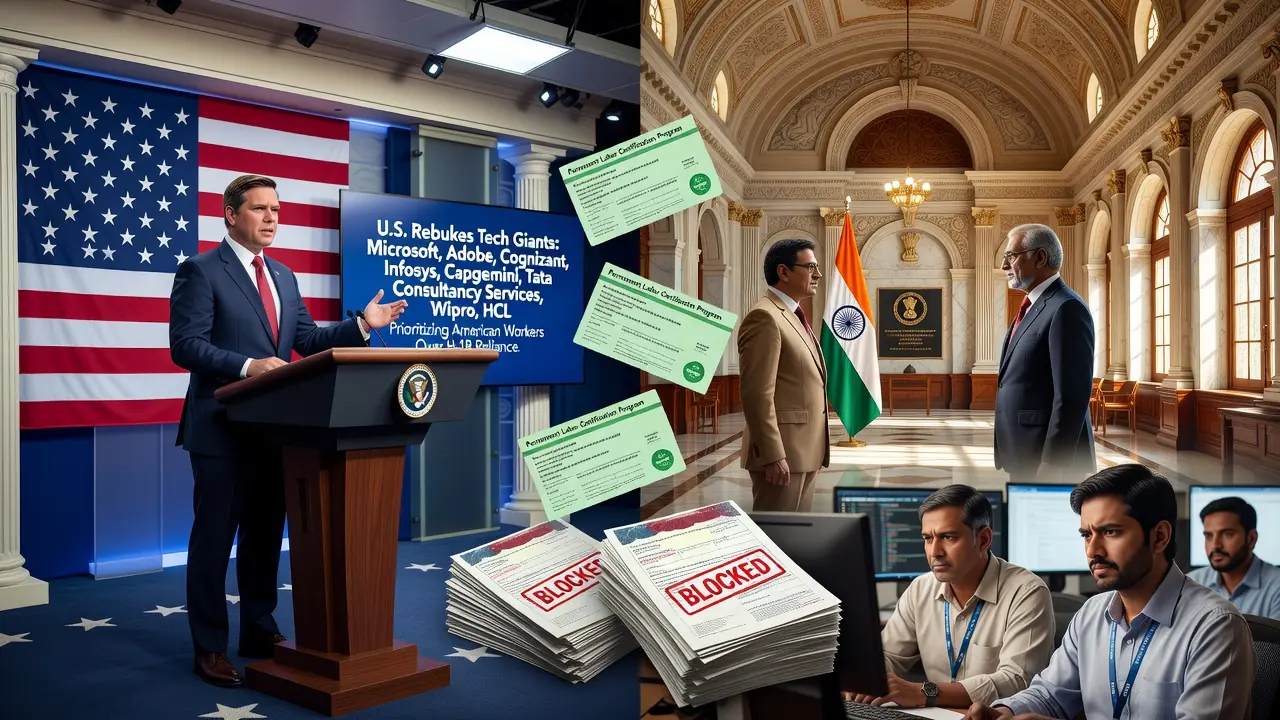 India Rebukes Vance Over H-1B Remarks as Visa Curbs Widen