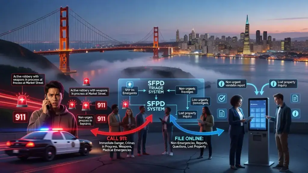 San Francisco Police Clarify When to Call 911 or File Online